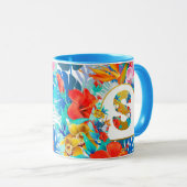 熱帯の花ブライダルパーティギフト花嫁ママ マグカップ (正面右)