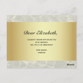 熱帯の花嫁プロポーザル・カード ポストカード (裏面)