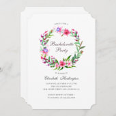 熱帯の花宛先バチェロレッテ 招待状 (正面/裏面)