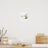 熱帯の花数キス ポスター (キッチン)