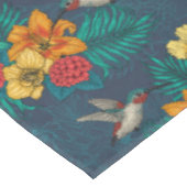 熱帯の花束とハミングバード テーブルクロス (アングル)