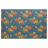 熱帯の花束とハミングバード ファブリック (ヤード)