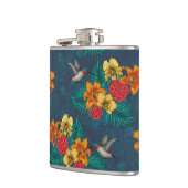 熱帯の花束とハミングバード フラスク (左)