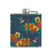 熱帯の花束とハミングバード フラスク (裏面)