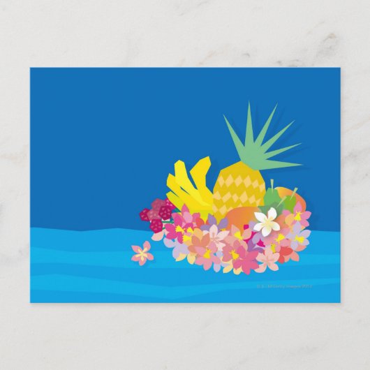熱帯の花波 ポストカード (正面)