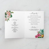 熱帯の花結婚の緑の順 プログラム (内部)