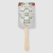 熱帯の花葉と結婚 ハンドファン (裏面)