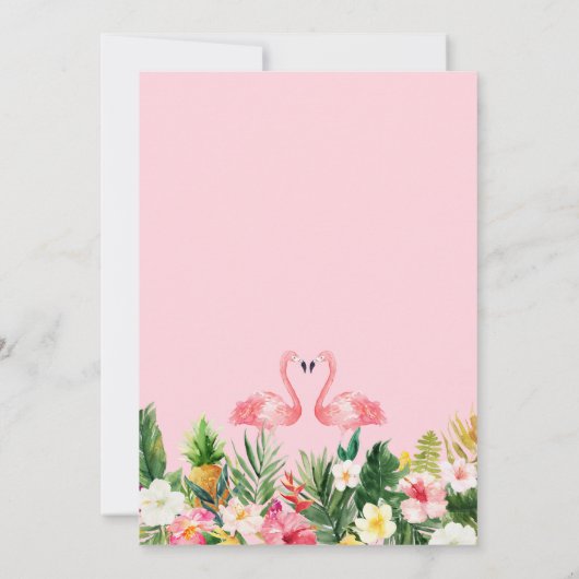 熱帯の花金ゴールド幾何学写真 セーブザデート (裏面)