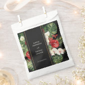 熱帯の花離れとの濃い結婚水色 フェイバーバッグ (クリップ留めされた状態)