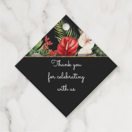 熱帯の花離れと暗結婚い感謝していのあなた フェイバータグ