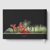 熱帯の花離れと暗色結婚の ゲストブック (裏面)