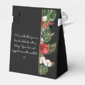 熱帯の花離れと暗色結婚の フェイバーボックス (裏面サイド)