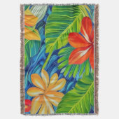 熱帯の花2 スローブランケット (正面縦)