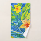 熱帯の花3 バスタオルセット (ハンドタオル)