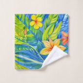 熱帯の花3 バスタオルセット (ウォッシュタオル)