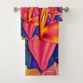熱帯の花5 バスタオルセット