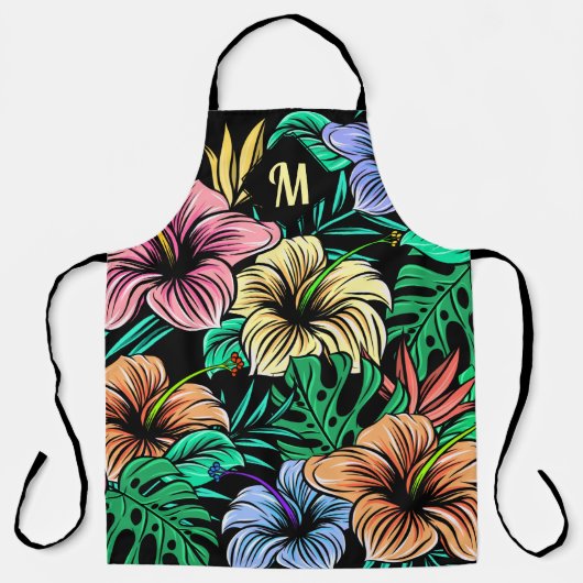 熱帯の花 エプロン (正面)