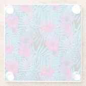 熱帯の花 ガラスコースター (裏面)