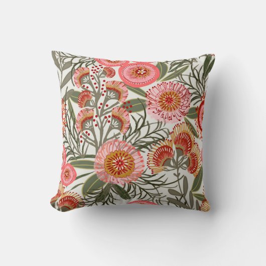 熱帯の花 クッション (正面)