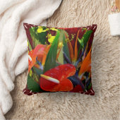 熱帯の花 クッション (ブランケット)