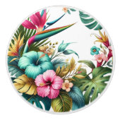 熱帯の花 セラミックノブ (正面)