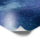 熱帯の花、ハチドリ、蝶と星 フォトプリント            (角)