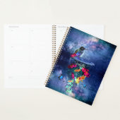 熱帯の花、ハチドリ、蝶と星 プランナー手帳 (ディスプレー)