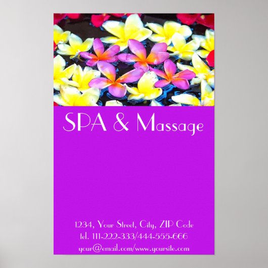 熱帯の花 ポスター (正面)