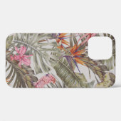熱帯の花、ヤシ葉の花、パラダイスの鳥  Case-Mate iPhoneケース (裏面 (横))