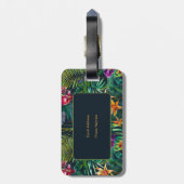 熱帯の花 ラゲッジタグ (裏面縦)