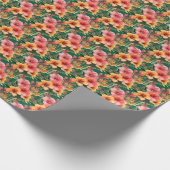 熱帯の花 ラッピングペーパー (角)