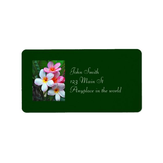 熱帯の花 ラベル (正面)