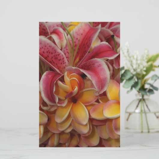熱帯の花 便箋 (スタンド正面)