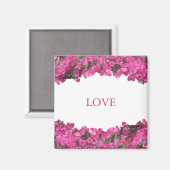 熱帯の花(白) マグネット (正面/裏面)