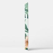 熱帯の花、緑豊かな葉のパターン。 Case-Mate iPhoneケース (裏面 / 右)