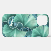 熱帯の花、葉、シームレスな背景 Case-Mate iPhoneケース (裏面 (横))