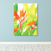 熱帯の花 | Bird of Paradise キャンバスプリント (インサイチュ (ウッドフロア))