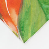 熱帯の花 | Bird of Paradise フリースブランケット (角)