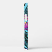 熱帯の葉のハミングバードのモノグラム Case-Mate iPhoneケース (裏面 / 右)