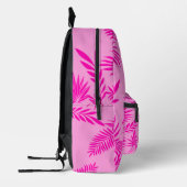 熱帯の葉の夏のヤシ葉のパックパターン プリントバックパック (左)