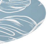 熱帯の葉の抽象芸術：シームレスな緑。 カッティングボード (角)