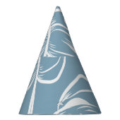 熱帯の葉の抽象芸術：シームレスな緑。 パーティーハット (右)