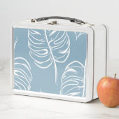 熱帯の葉の抽象芸術：シームレスな緑。 メタルランチボックス (インサイチュ)