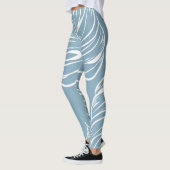 熱帯の葉の抽象芸術：シームレスな緑。 レギンス (左)