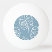 熱帯の葉の抽象芸術：シームレスな緑。 卓球ボール (裏面)