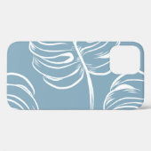 熱帯の葉の抽象芸術:シームレスな緑。 Case-Mate iPhoneケース (裏面 (横))