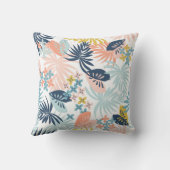 熱帯の葉の水疱 クッション (裏面)