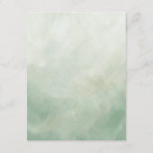 熱帯の葉の結婚フローラ情報 エンクロージャーカード (裏面)