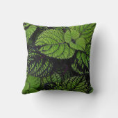 熱帯の葉パターン クッション (裏面)