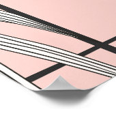 熱帯の葉パームのスタイリッシュ夏。 ポスター (角)